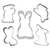 Форми кътъри за сладки и соленки Kaiser Easter Bunnies, 5 бр.