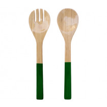 Прибори за салата Green, Albert L, бамбук, гланц, 2 части, 27.5 см
