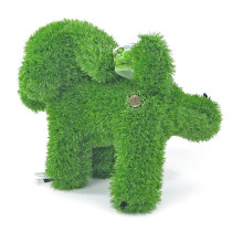 Декоративна фигура куче AniPlants, изкуствена трева, 35 см