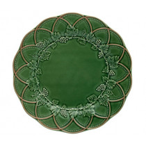 Чиния Woods Green-Brown, Bordallo Pinheiro, плитка, дизаѝнерска керамика, Ø 24 см