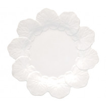 Чиния Geranium White, Bordallo Pinheiro, плитка, дизаѝнерска керамика, Ø 27.5 см