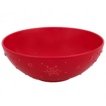 Купа Snowflakes Ornaments Red, Bordallo Pinheiro, керамична, Ø 25,6 см