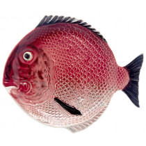 Чиния Fish, Bordallo Pinheiro, плитка, дизаѝнерска керамика, 27.5 х 24.5 см