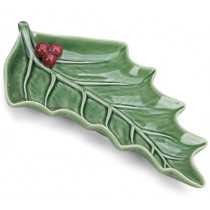 Купа Holly Leaf, Bordallo Pinheiro, дизайнерска керамика, 36 х 20 см