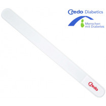 Пила за педикюр Credo Diabetics, стъклена, 20 см
