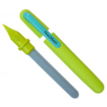 Пила за нокти Erlinda Solingen NailMaid Green, керамична, с избутвач и калъф