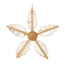 Декоративна висяща фигурка "Коледна звезда", 11 см