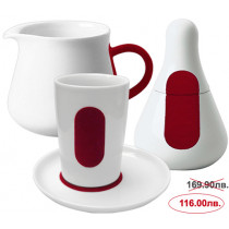 Сервиз за кафе и чай Kahla Five Senses touch! Red, порцелан, 4 части