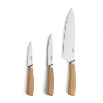 Комплект готварски ножове Kuppels Wood, 3 части
