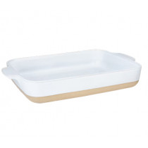 Тава Lurch Terra Nova L White, каменна керамика, 36 x 25.8 x 6.6 см