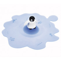 Предпазен капак за чаши Lurch Arctic Summer Penguin, силиконов, Ø 12.5 см