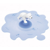 Предпазен капак за чаши Lurch Arctic Summer Polar Bear, силиконов, Ø 12.5 см