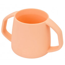 Детска чаша Lurch Little Soft Apricot, силиконова, Ø 7.6 x 12.5 см