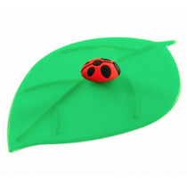 Предпазен капак за чаши Lurch Leaf Ladybug, силиконов, 12.5 см