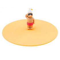 Предпазен капак за чаши Lurch Beach Friends Sam Seagull, силиконов, Ø 10.5 см