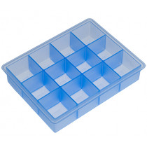 Форма за лед Lurch Ice Cube Ice blue, силиконова, 12 гнезда, 4 x 4 см