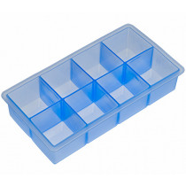 Форма за лед Lurch Ice Cube Ice blue, силиконова, 8 гнезда, 5 x 5 см