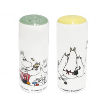 Комплект солница и пиперница Pluto Design Moomin Love, керамични, 8 см