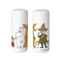 Комплект солница и пиперница Pluto Design Moomin Friends, керамични, 8 см