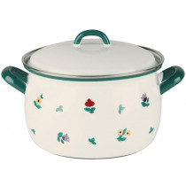 Тенджера Riess Gmundner Alpine Flower, масивен емайл, Ø 20 см, 3.5 л