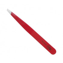 Пинсета Zvetko BG Red, скосена, 9 см