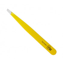 Козметична пинсета Yellow, Zvetko BG, Solingen, скосена, 9 см