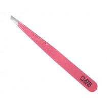 Козметична пинсета Rubis Classic Glossy Pink, скосена