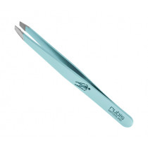 Скосена козметична пинсета Rubis Pastel L-Blue SkiJ, 9.5 см
