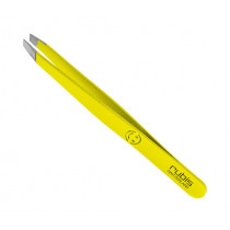 Скосена козметична пинсета Rubis Yellow Smile, 9.5 см