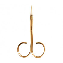 Ножица за кожички Rubis Colibri Gold, шпиц, хирургическа стомана, позлатена, 9 см