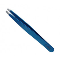 Козметична пинсета Rubis Universal Blue Straight, права, хирургическа стомана, 9 см