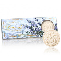 Тоалетни натурални сапуни Saponificio Artigianale Fiorentino Lavender, комплект 3 х 125 гр.