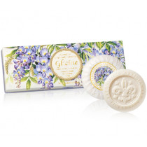 Натурални тоалетни сапуни Saponificio Artigianale Fiorentino Wisteria, комплект 3 х 100 гр.