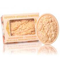 Натурален тоалетен сапун Saponificio Artigianale Fiorentino Mandarino, с гравюра, 125 гр.