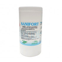 Препарат за дезинфекция на повърхности и вода Sanifort, ефервесцентни таблетки, 250 г