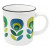 Чаша за кафе и чай Capventure Cabanaz Lola Blue Flowers, керамична, 250 мл
