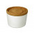Кутия за съхранение Capventure Store & Stack Coconut white, 0.5 л, бамбук