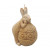 Ароматна декоративна свещ Великденски заек, шоколад, 8 см