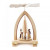 Декоративна пирамида Dregeno Nativity, с поставки за свещи, 25 см