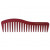 Гребен за стилизиране на коса Hercules Sägemann, Carbon C14 Red, 18 см