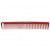 Гребен за подстригване Hercules Sägemann, Carbon C9 Red, 18.5 см