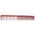 Гребен за подстригване Hercules Sägemann, Carbon 8 Red, 19.5 см