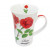 Чаша с дръжка InterTee Roses sauvages, порцелан, 300 мл