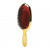 Четка за коса Kadifee Gold, естествен косъм и силиконови щифтове, 23 см
