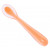 Детска лъжица Lurch Little Soft Apricot, усилен платинен силикон, 14.8 x 2.84 x 1.6 см