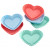 Форми за тарталети Lurch FlexiForm Heart Pastel Mix, платинен силикон, 6 бр. комплект