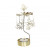 Декоративна термо пирамида Pluto Mistletoe Gold, въртяща се, 16.5 см