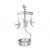 Декоративна термо пирамида Pluto Swallow Silver, въртяща се, 16.5 см