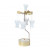 Декоративна термо пирамида Pluto Design Singing Angel Gold, въртяща се, 20 см