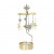 Декоративна термо пирамида Pluto Northern Star Gold, въртяща се, 16.5 см